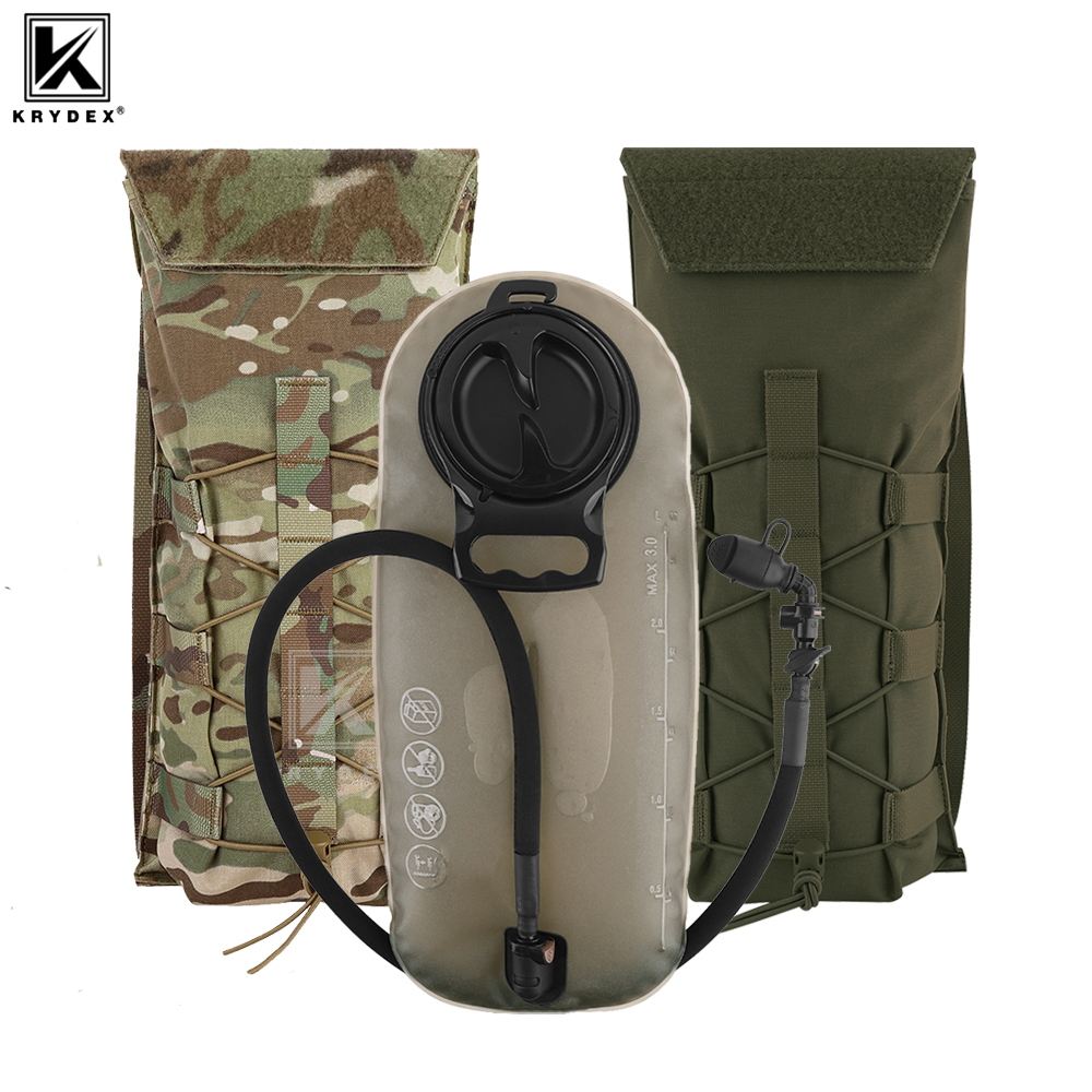 Hydration Pack Outdoor - KRYDEX Tactical 3L Hydration Molle Pack