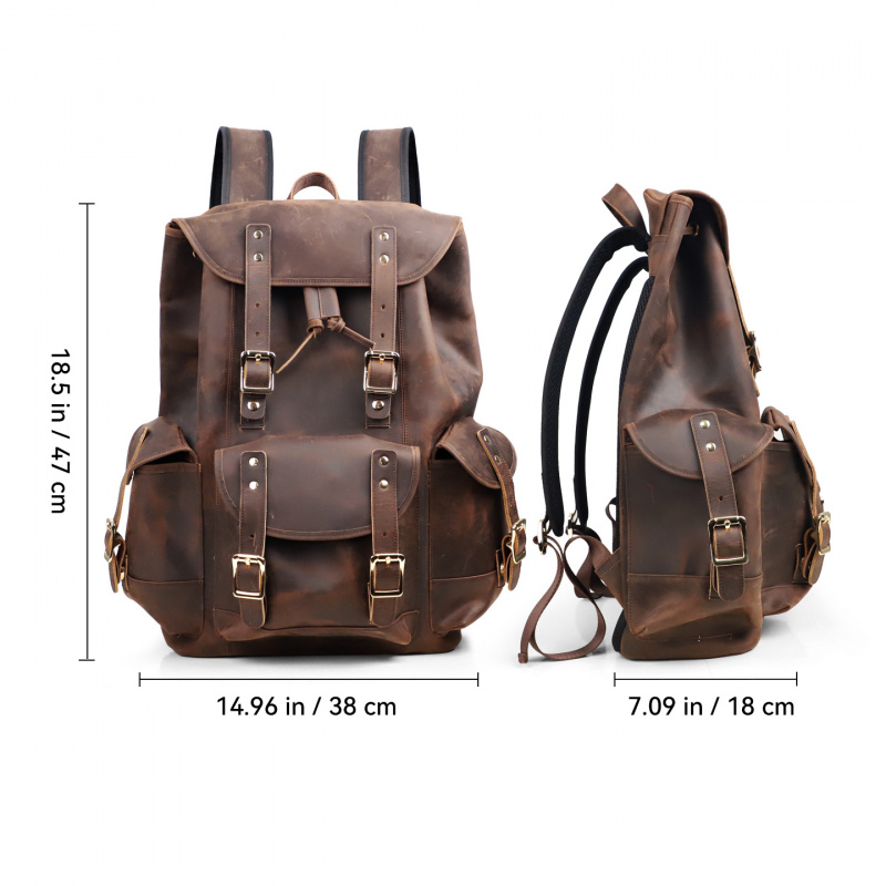 New Arrivals Leather Backpack  - Leather Backpack Vintage recension och pris