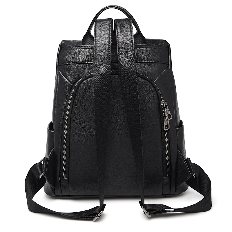 FOXER Genuine Leather Backpack - Travel Backpack Anti Theft recension och pris