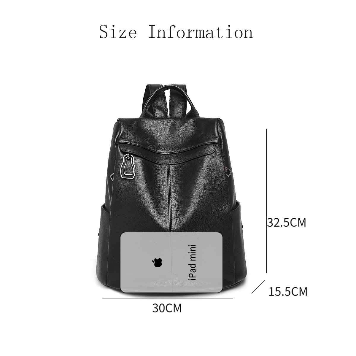 FOXER Genuine Leather Backpack - Travel Backpack Anti Theft recension och pris
