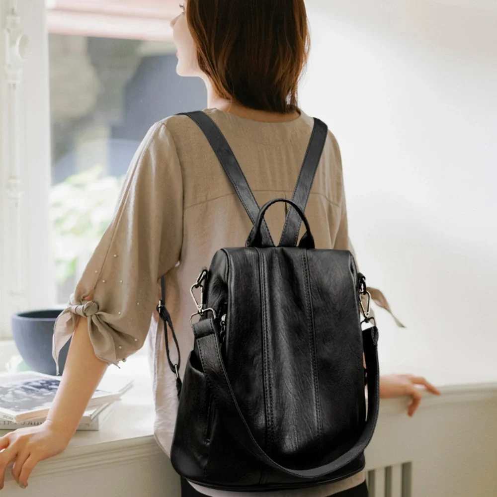 NEW Anti-theft Laptop Backpack - Leather Backpack Vintage recension och pris
