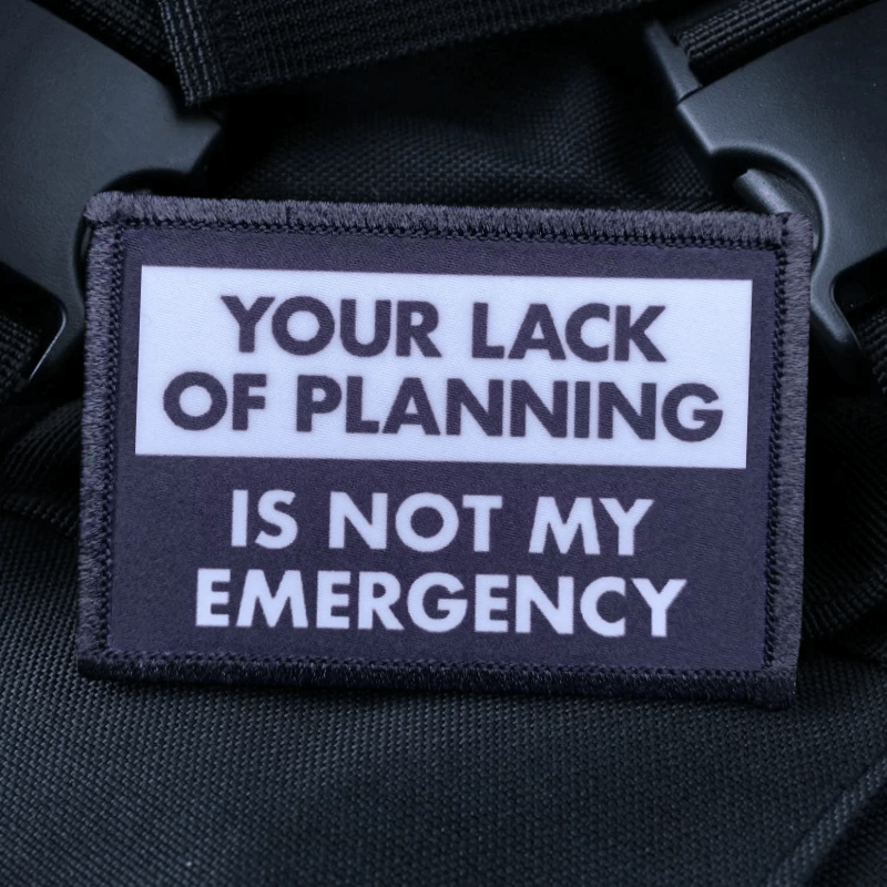 Not My Emergency Funny Patch G - Rucksack Military Style recension och pris