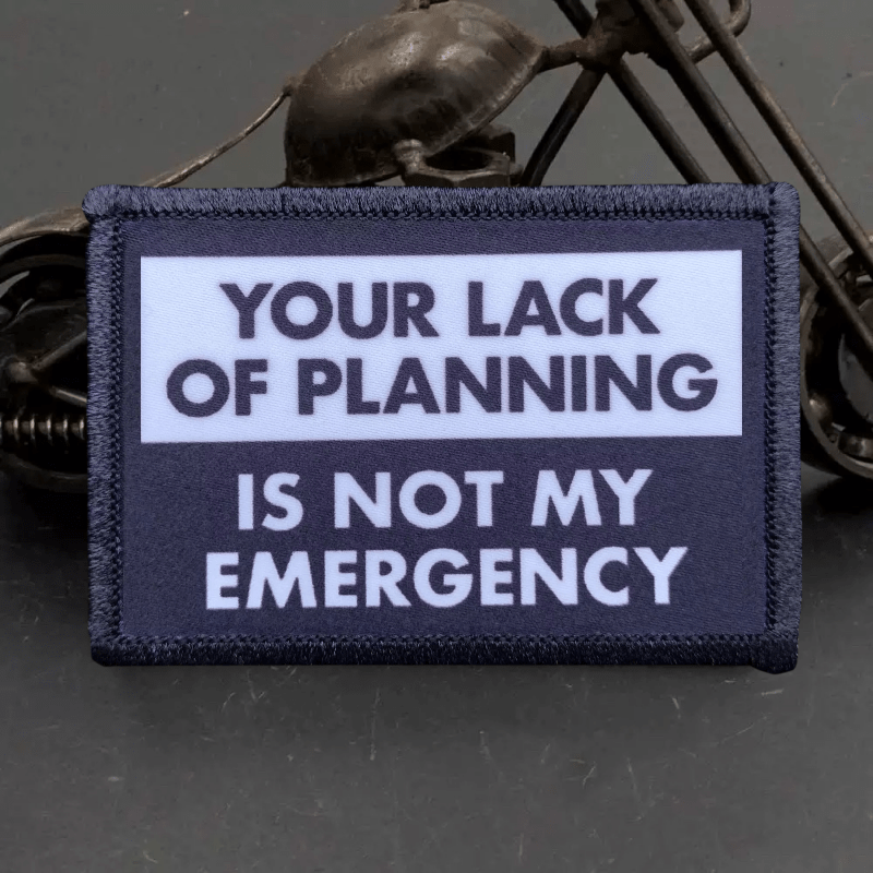 Not My Emergency Funny Patch G - Rucksack Military Style recension och pris