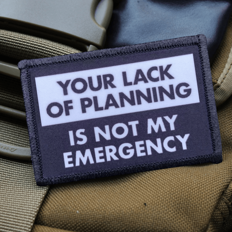 Not My Emergency Funny Patch G - Rucksack Military Style recension och pris